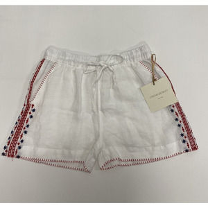Cynthia Rowley linen White beach shorts Available Size-S